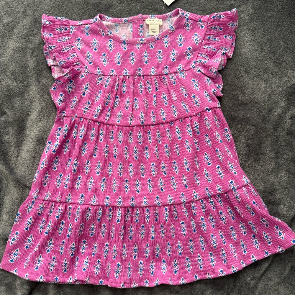 NWT!💥Crewcuts Pink and Blue Floral Dress